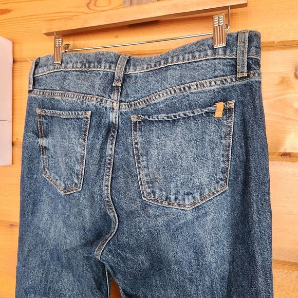 Joe's Scout Mid Rise Slim Boyfriend Jeans Cropped Distressed In Remix Sz 29 X27" - Picture 9 of 13